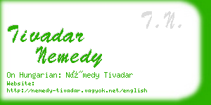 tivadar nemedy business card